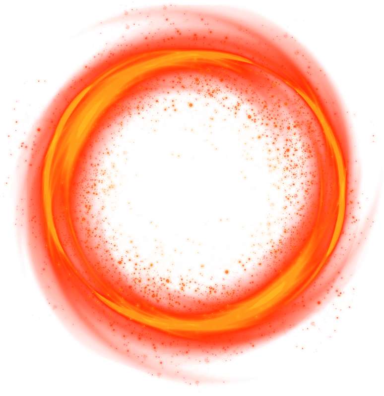 Glowing Red Fire Circle